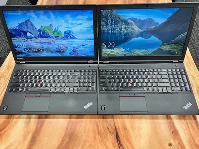 (LOT of 2) Lenovo ThinkPad W541 15.6” i7-4810MQ 8GB RAM 240GB SSD Windows 10 Pro - Image 1 of 4