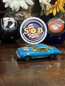 Lesney Matchbox 1975 Pontiac Firebird No 4 1:64 Blue Diecast Used EX Condition - Picture 1 of 10