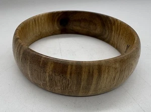 Kunsthandwerk Holz Armband signiert Vintage Armreif (t) - Bild 1 von 5