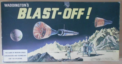 waddingtons vintage Blast-Off space race board game complete original 1969 - Image 1 of 4