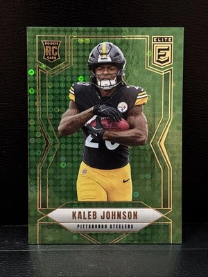 2025 Panini Donruss Elite - Rookies Kaleb Johnson #127 Green Disco (RC) - Image 1 of 4