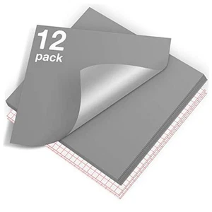 Permanent Vinyl - 12er Pack Vinyl für Schneidemaschine - 10 Blatt 12" x Silber - Bild 1 von 7