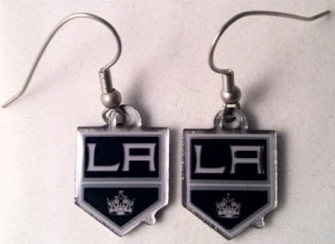 Los Angeles Kings Dangle Earrings - "MINCO" Cover