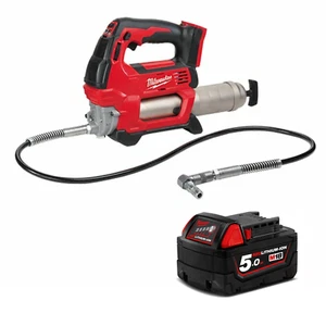GENUINE Milwaukee 18V 2-Speed Grease Gun - M18GG-0 450g + 5ah RED Li-ion Battery - Picture 1 of 2