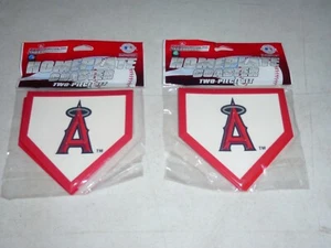 LOS ANGELES Anaheim ANGELS Home Plate Coaster Set (2 PACKS of 2 ea) by RICO  NIP - Picture 1 of 6