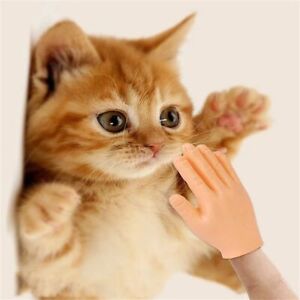 Right Hand Cat Massage Tool Little Finger Finger Gloves Silicone Gloves Cat Toy