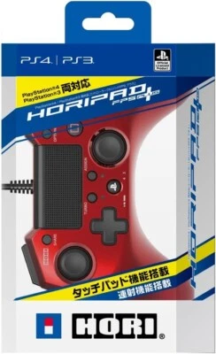 Hori Pad FPS Plus for PS4 PS3 Turbo Rapid Fire Wired Controller Gamepad Red Ver - Image 1 of 4