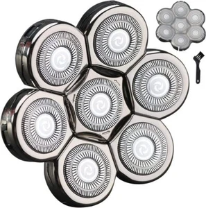 7 Blades Head Shaver Replacement Heads Electric Universal Replacement... - Picture 1 of 7