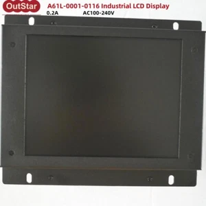 A61L-0001-0116 Industrial LCD Display Monitor AC100-240V Compatible w/FANUC New - Picture 1 of 3