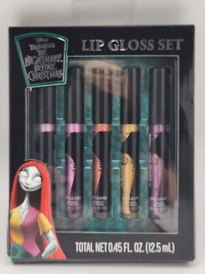 Disney Pesadilla antes de Navidad 5 piezas conjunto de brillo de labios perfumado Halloween Muerto Foto 1 de 4