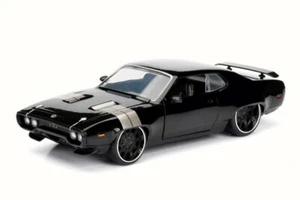 F8 FATE FURIOUS DOM'S PLYMOUTH GTX JADA 98292 1/24 DIECAST MODEL CAR - Picture 1 of 7
