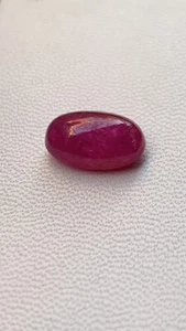Ruby un-heated cabochon 7.06 cts - Picture 1 of 11