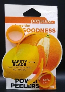 2 Pc Orange Peeler Tool Plastic Citrus Cutter Gadget Lemon Fruit Power Peelers - Picture 1 of 2