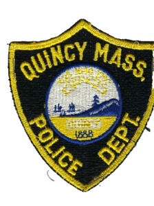 *OBSOLETE* Quincy MA Massachusetts Police Dept. duty-worn patch - Cheesecloth - Picture 1 of 1
