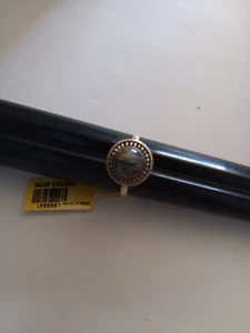 Anello artigianale in labradorite malgascia taglia 8 in argento sterling - Foto 1 di 5