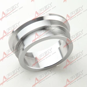 2.5" TO 3" V BAND TURBO FLANGE ADEXHAUST MANIFOLD CONVERTER FLANGE ADAPTOR STEEL - Picture 1 of 5