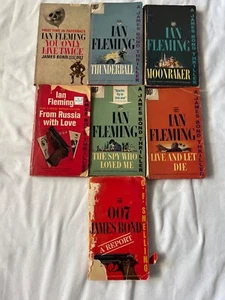 Vintage Ian Fleming & O.F. Snelling James Bond Paperback Book Lot - Picture 1 of 6