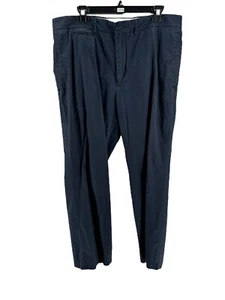 Grayers Men's Navy Blue 100% Cotton Casual Pants Size 38X32 - Picture 1 of 4