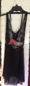 Sexy Women Babydoll Lingerie Lace Dress Halter Bra And G-String TEENLOVEME New - Picture 1 of 3