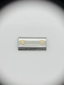 Cartier Steel Gold 17mm Watch End Link - Picture 1 of 5