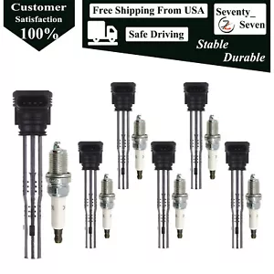 6pcs Ignition Coil and Spark Plug Kit For A5 Q7 A4 Quattro Audi V6 3.0L - Picture 1 of 6