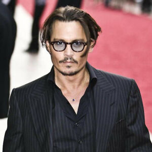 Men Sunglasses Tinted Glasses Vintage Clear Lens Johnny Depp Fashion Frame Retro
