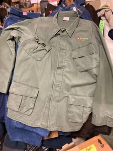 vietnam o.d. shirt size large rip stop cotton vietnam veteran - Picture 1 of 5