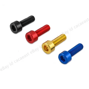 M6 Aluminum Alloy Metric 7075 Color Allen Hex Socket Head Cap Bolt Fastener - Picture 1 of 16