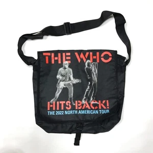 The Who Hits Back! 2022 North American Tour VIP Messenger Record Shoulder Bag - Picture 1 of 5