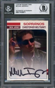 Michael Imperioli SIGNIERTE individuelle Karte Christopher Moltisanti Sopranos BAS Autogramm - Bild 1 von 2