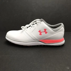 Under Armour Women's sz 10 Performance Spikeless Golf Shoe, White Pink - Picture 1 of 10