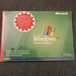 Microsoft Windows XP Home Edition Version 2002 W/ Service Pack 1a Sealed NO CODE - Picture 1 of 4