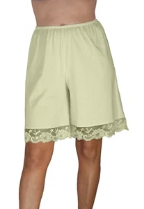 UNDERWORKS 100% Cotton Ivory Pettipants Split Skirt Bloomers Plus Size 3XL - Picture 1 of 5