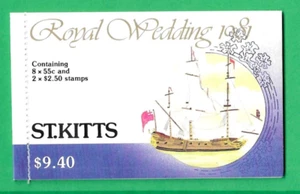 ST KITTS ~ 1981 ROYAL WEDDING ST KITTS STAMP BOOKLET ~ MNH ~ COMPLETE - Picture 1 of 1