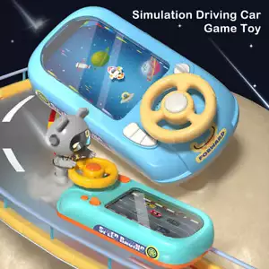 Kids Simulation Driving Car Game Toy Steering Wheel Parent-child Adventure Games - Picture 1 of 13