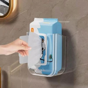 Caja de pañuelos montada en la pared de diseño moderno perfecta para toallitas de organización húmeda J4J2 - Imagen 1 de 13