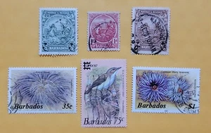 Postage Stamps - Barbados - Lot of 6 Stamps - Picture 1 of 14