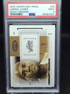 2004-05 Hoops Hot Prospects Draft Rewind #26 Lebron James PSA 9 LAKERS CAVS HEAT - Bild 1 von 2
