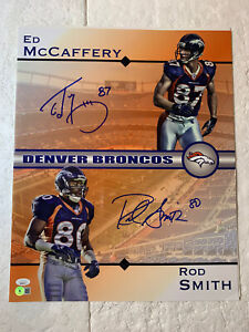 Ed Mccaffrey & Rod Smith Denver Broncos Signed 16x20 Photo COA JSA & Beckett