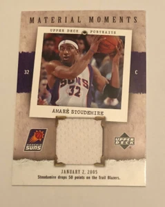 2005-06 UD Portraits Basketball Material Moments JERSEY #MM-AS Amare Stoudemire - Picture 1 of 2