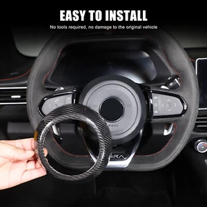 Dry Carbon For Lotus EMIRA 2021-2023 Car Steering Wheel Horn Ring Bezel Trim - Picture 1 of 12