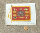 Antique Silk BDV Cigarette Card Military Prince Wales Dragoon Guards Flag