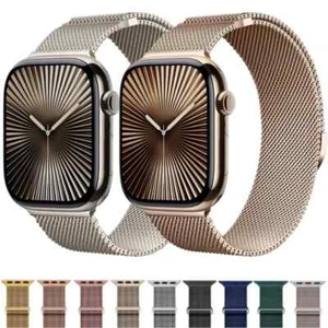 Cinturino Milanese Loop per Apple Watch Ultra 10 9 8 7 6 5 SE iWatch Strap 38mm-49mm - Foto 1 di 24