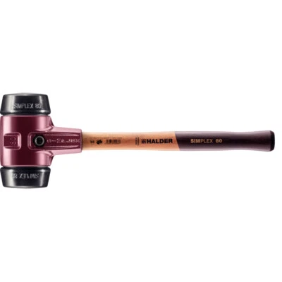 HALDER SIMPLEX-Schonhämmer 3002.080 Hammer Gummihammer Softhammer geräuscharm - Bild 1 von 4