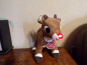 RUDOLPH Red Nosed Reindeer Musical Light up Nose Plush Kids Preferred NWT - Picture 1 of 1