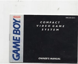 Compact VideoGame Console Original Gameboy MANUAL ONLY Authentic NO TRACKING - Picture 1 of 1