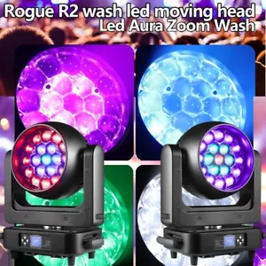 2 pack LED Moving Zoom Wash Light 19*25W RGBW LED Beam Moving Head Stage Light - Picture 1 of 7