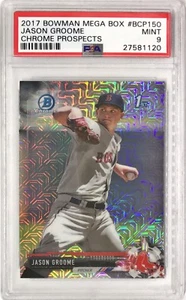 2017 Bowman Mega Box Mojo Refractor Jason Groome Boston Red Sox PSA 9 POP 1 - Picture 1 of 1