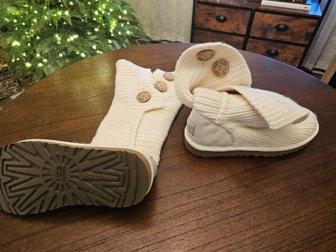 UGG White Knit Boots for Women for sale - eBay UGG White Knit Boots for Women for sale - eBay
