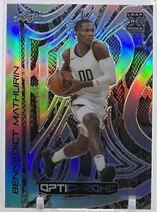 💥BENNEDICT MATHURIN ROOKIE 2023💥LEAF OPTICHROME SNAKESKIN HOLO💥XRC LE #1/1🔥 - Picture 1 of 4